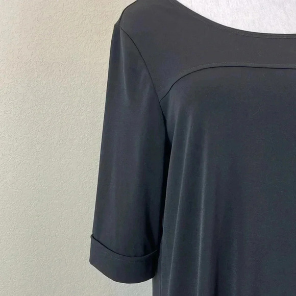 Clara Sun Woo black 3/4 sleeve mini dress size medium - Picture 2 of 9